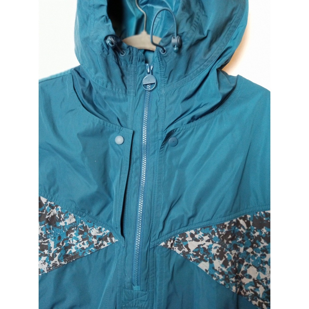 Adidas Stella McCartney Jacket Womens Medium Pattern Hooded Windbreaker Pullover - Picture 4 of 12